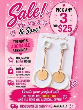 Geometric White Circle Drop Earrings Gold Tone Disc Dangle Minimalist Statement